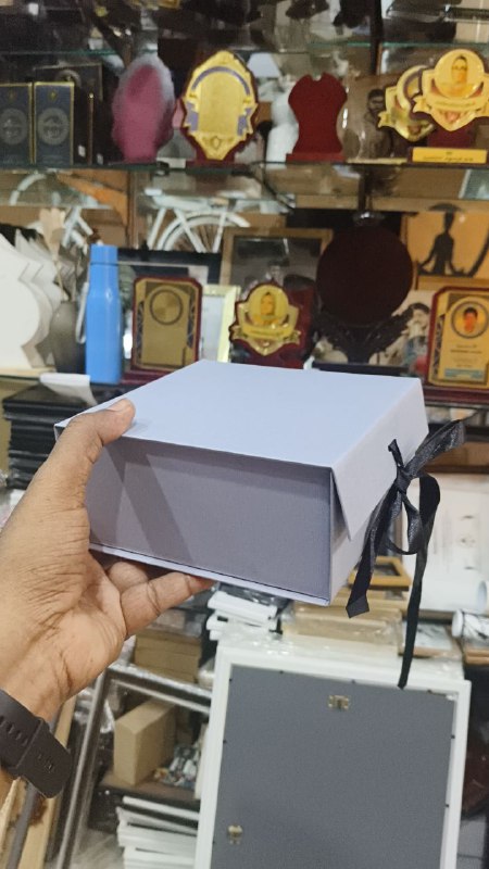 Elegant Gift Box with Ribbon β 6x6x3 Inches