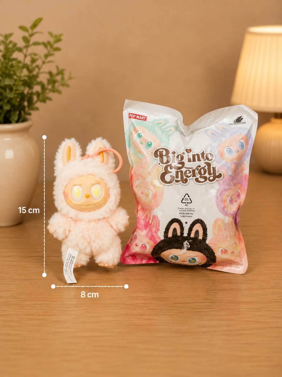 Bramika Artifacts® Cute Glowing Monster Plush Keychain | 15x 8 cm | Birthday Gift