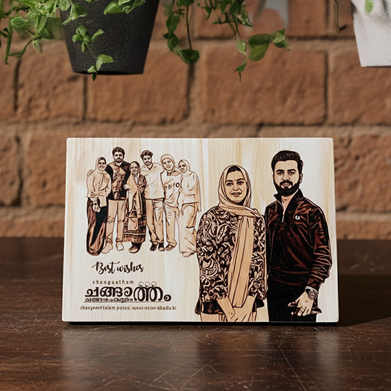 Personalized Wooden Gift Plaque - 30x40 cm Custom Printed Keepsake for Birthdays, Anniversaries, Weddings, and Special Occasions