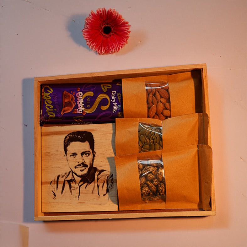 Personalized Wooden Portrait Gift Combo"COMBO NO :25