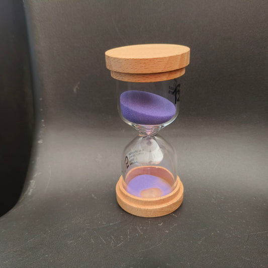 Rustic Elegance Hourglass Timer – Purple Sand