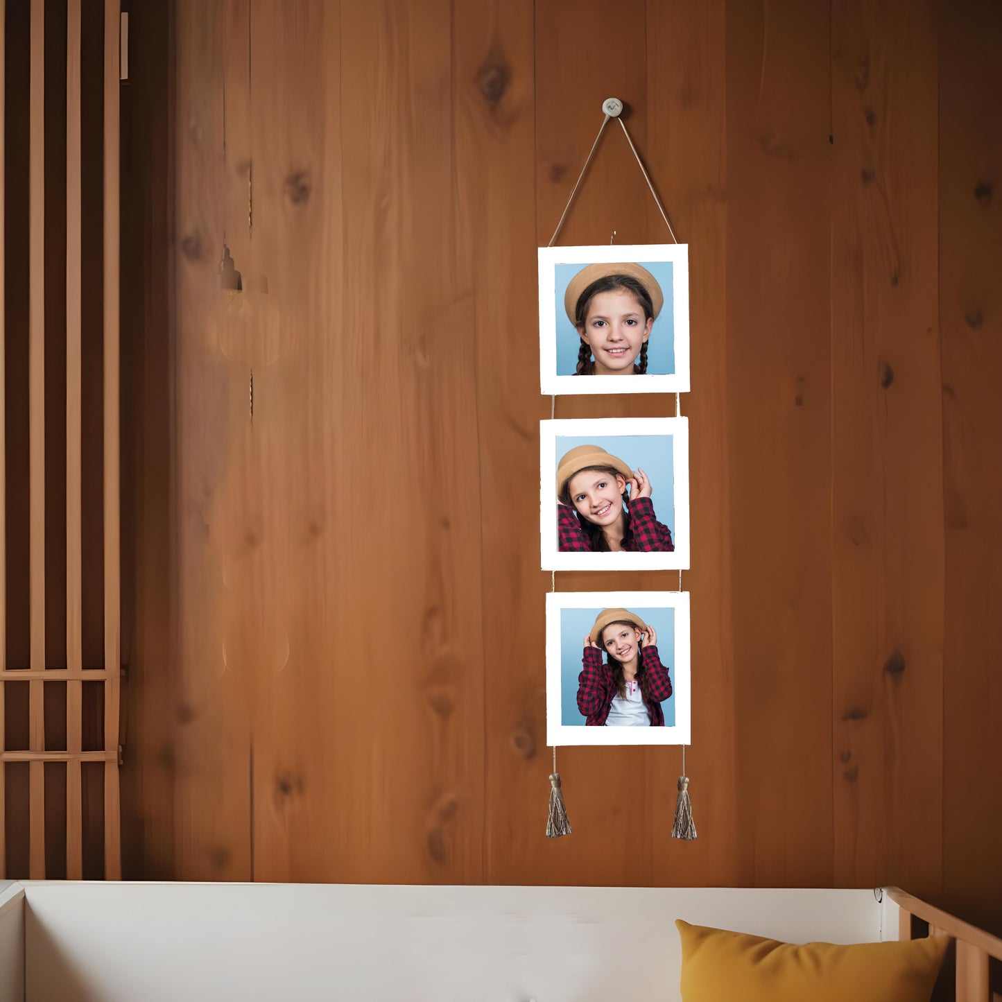 Triple Hanging Photo Frame Set - 24x24 cm Each