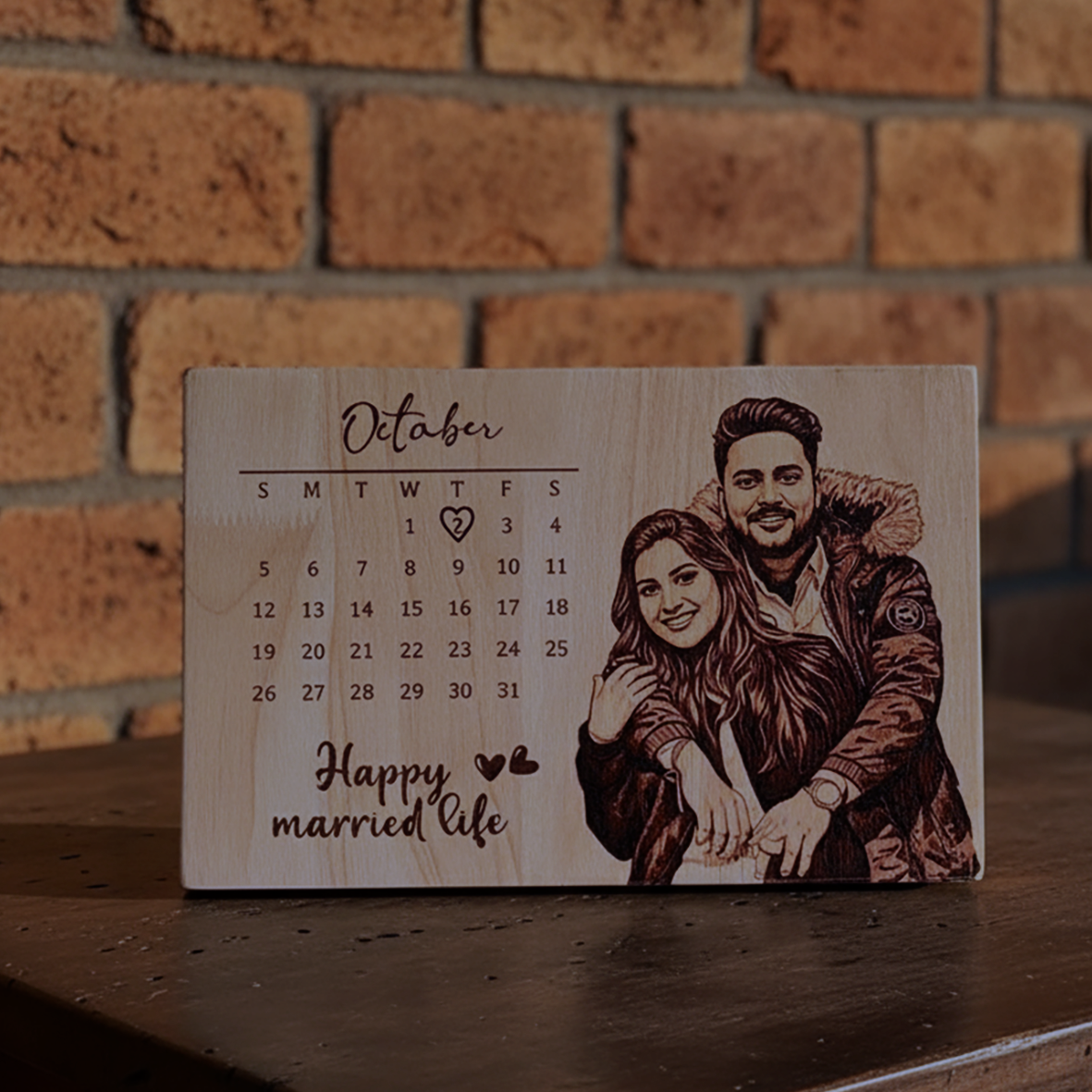 Personalized Wooden Gift Plaque - 15x20 cm Custom Printed Keepsake for Birthdays, Anniversaries, Weddings, and Special Occasions