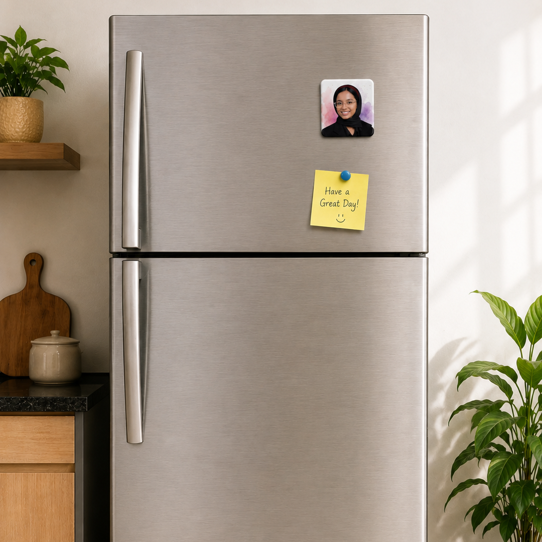 Personalized Square Fridge Magnet