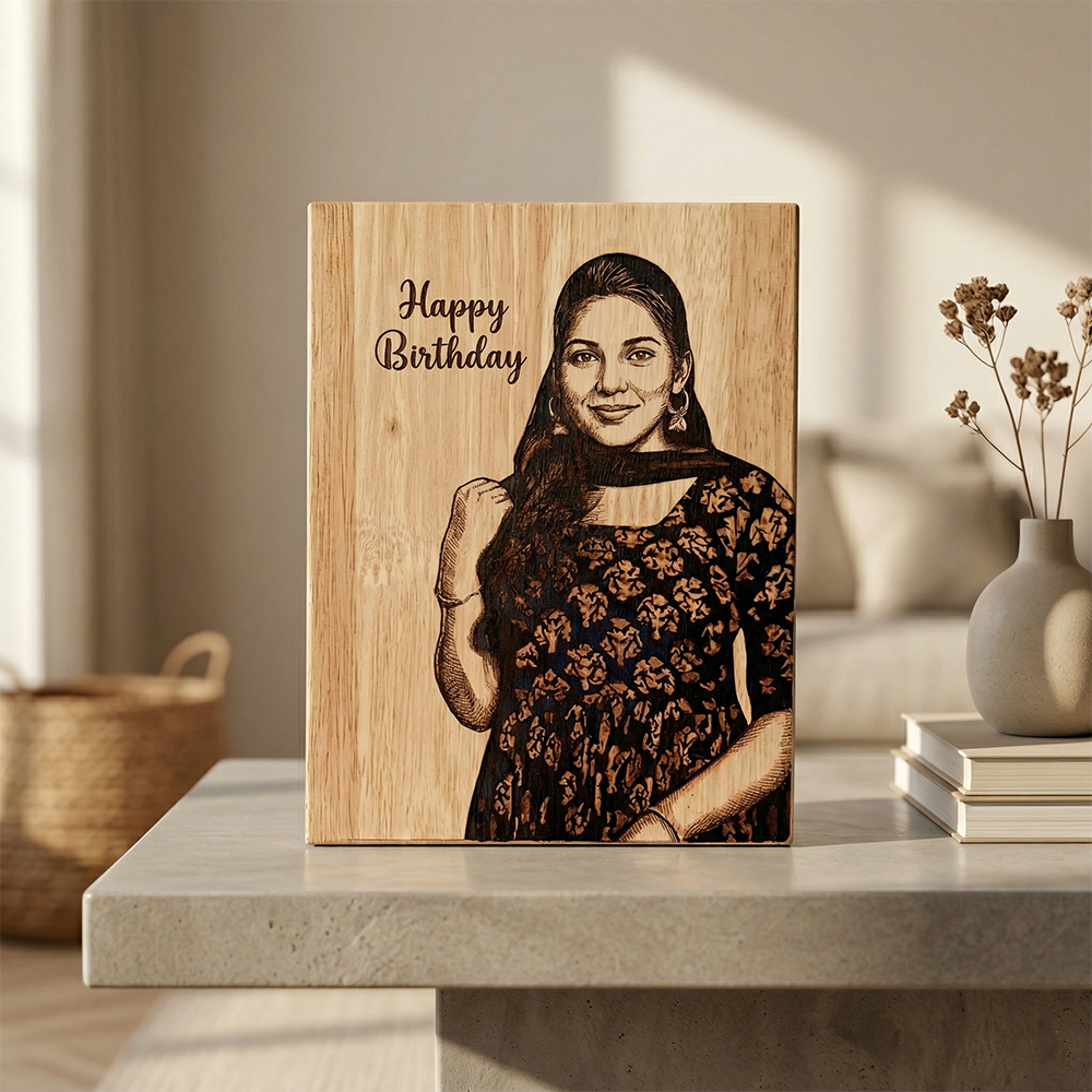 Wooden Printed Plaque – 15×20 cm