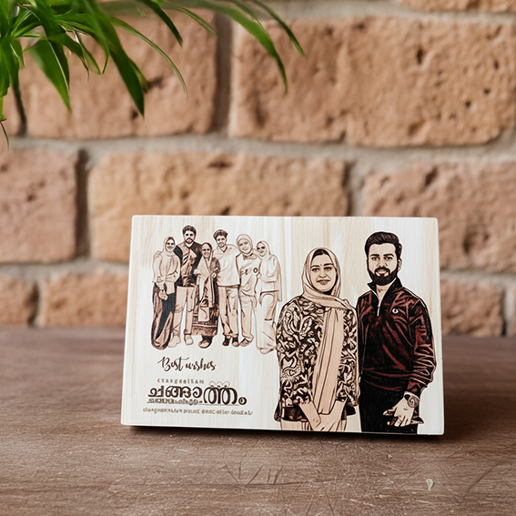 Personalized Wooden Gift Plaque - 20x30 cm Custom Printed Keepsake for Birthdays, Anniversaries, Weddings, and Special Occasions