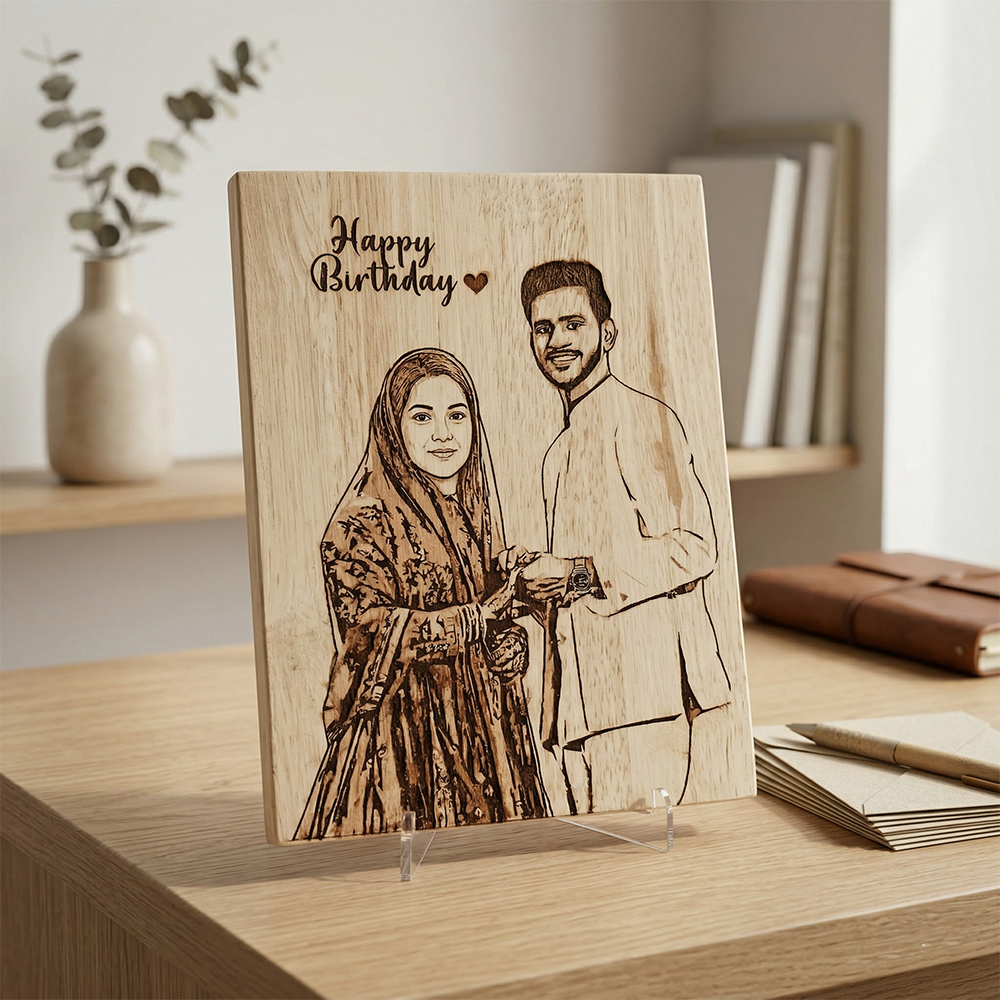 Wooden Printed Plaque – 15×20 cm