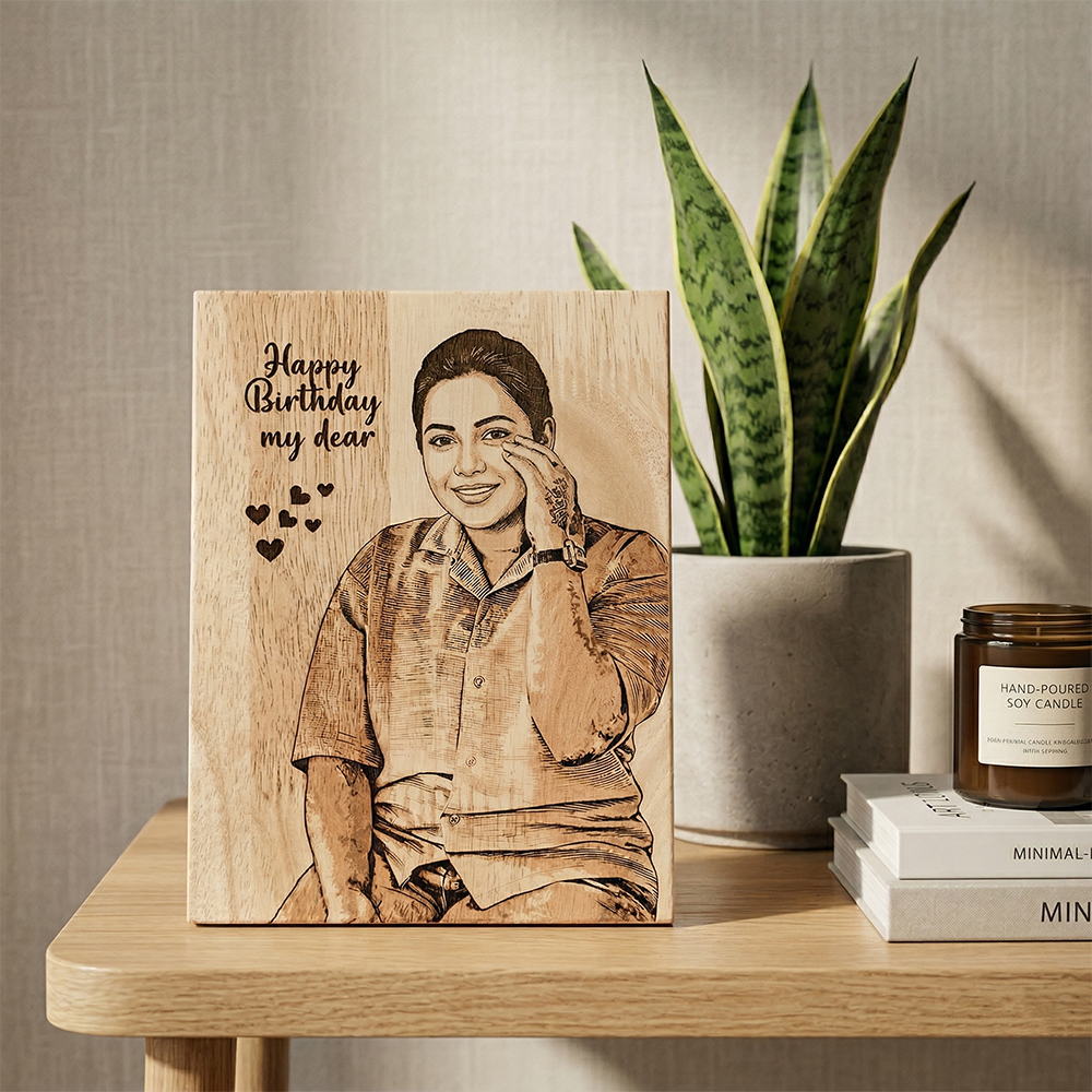 Wooden Printed Plaque – 15×20 cm