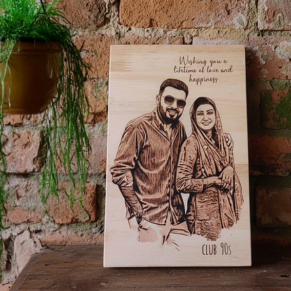 Personalized Wooden Gift Plaque - 20x30 cm Custom Printed Keepsake for Birthdays, Anniversaries, Weddings, and Special Occasions