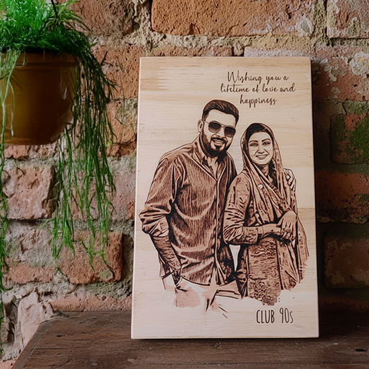 Personalized Wooden Gift Plaque - 20x30 cm Custom Printed Keepsake for Birthdays, Anniversaries, Weddings, and Special Occasions