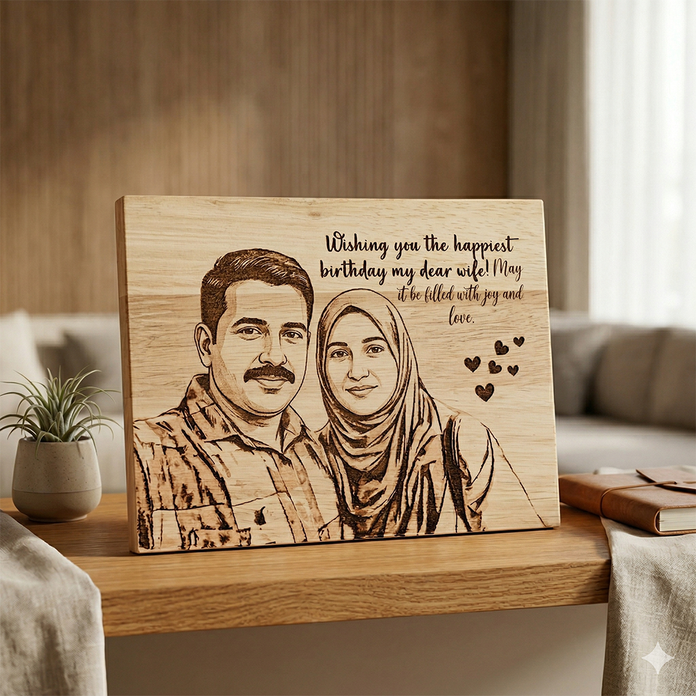 Wooden Printed Plaque – 15×20 cm