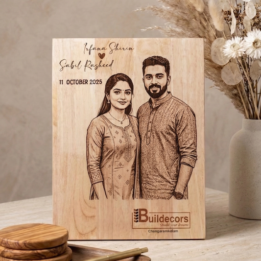 Personalized Wooden Gift Plaque - 30x40 cm Custom Printed Keepsake for Birthdays, Anniversaries, Weddings, and Special Occasions