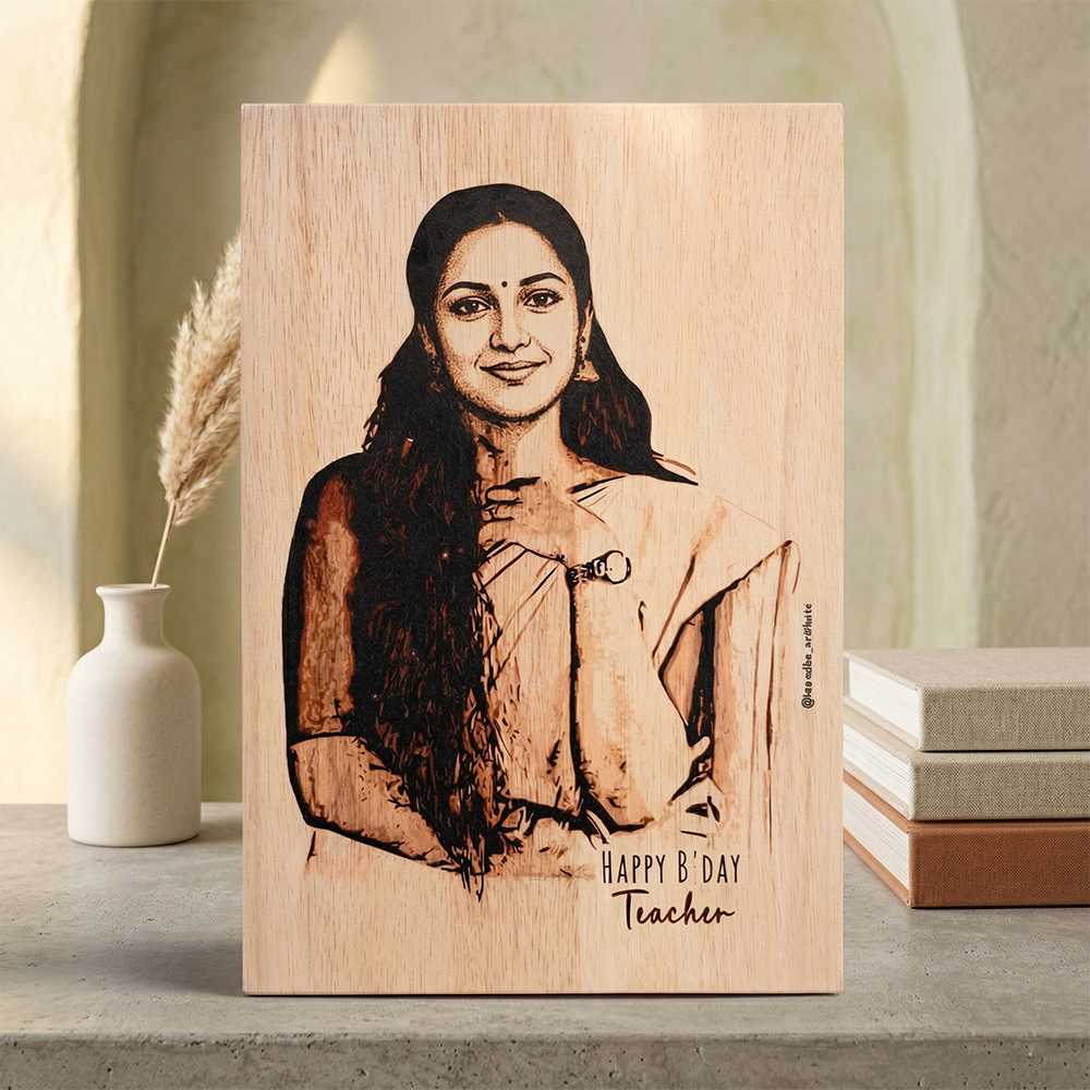Wooden Printed Plaque – 15×20 cm