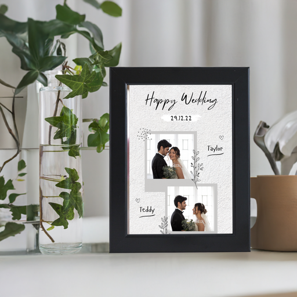 Happy wedding gift frame No-A4-2 25 x 34cm