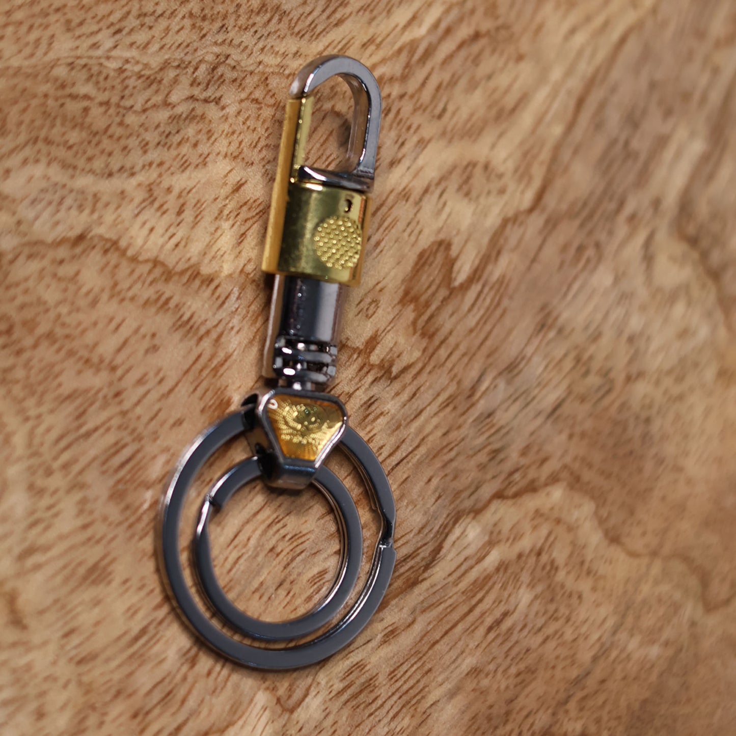 Premium Metal Carabiner Keychain with Dual Key Rings