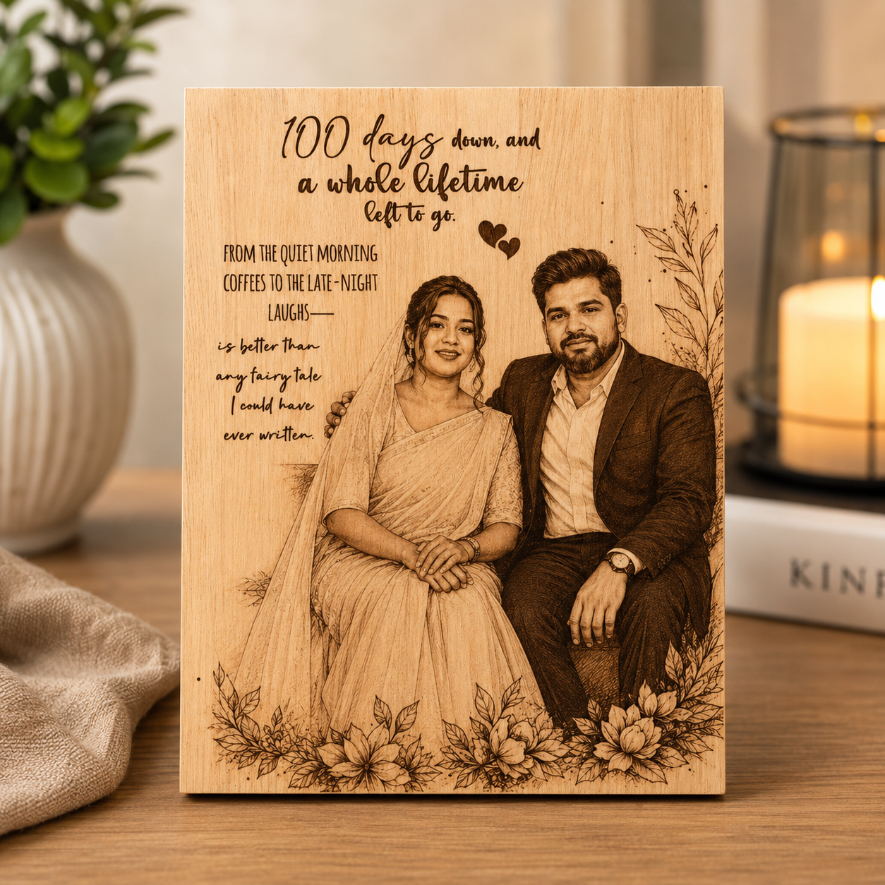 Wooden Printed Plaque – 30×40 cm