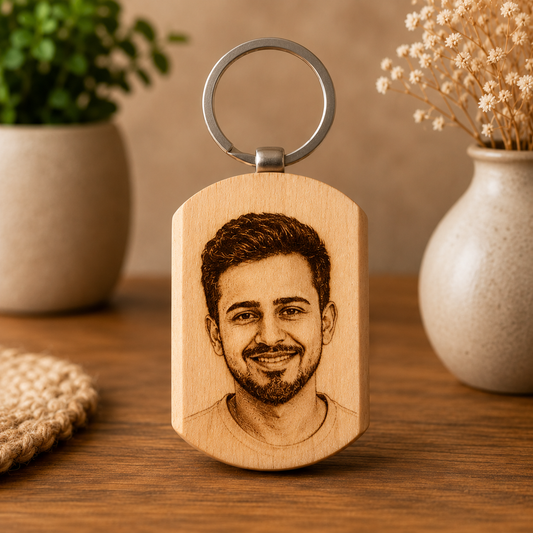 Wooden Keychain (Engraved)